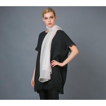 Echarpe en cachemire Alashan Worsted, texture douce / luxueuse